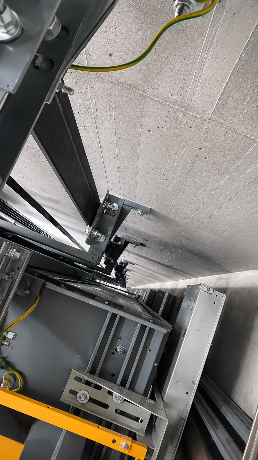 Elevator shaft guide rails